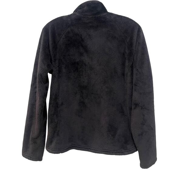 The North Face Jacket Womens Small Black Fuzzy Fleece Quarter Zip Pullover - Picture 2 of 8